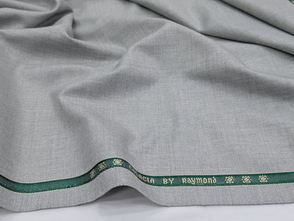 Raymond Polyester Viscose Unstitched Suiting Fabric (Light Grey)