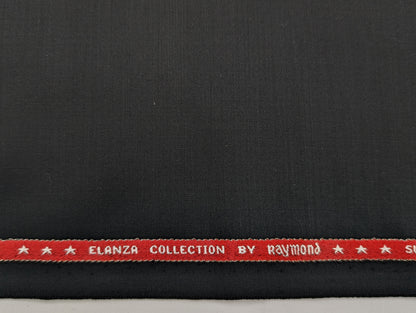 Raymond Elanza Collection Super 120’s Premium Suiting Fabric – Jet Black