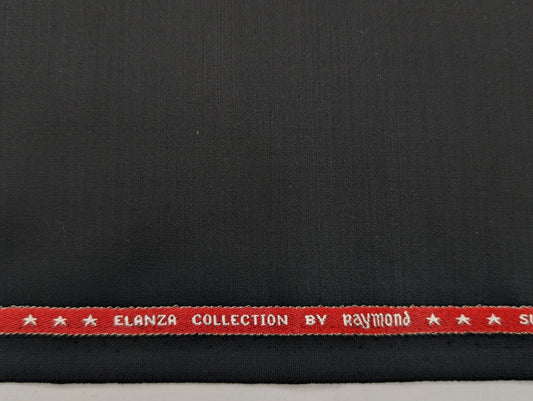 Raymond Elanza Collection Super 120’s Premium Suiting Fabric – Jet Black