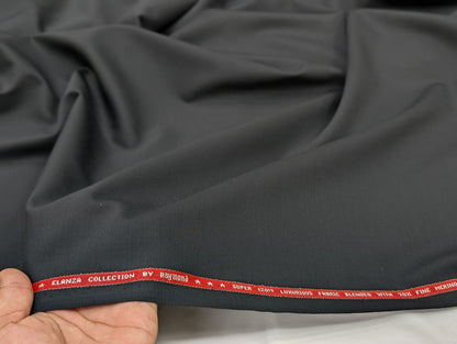 Raymond Elanza Collection Super 120’s Premium Suiting Fabric – Jet Black