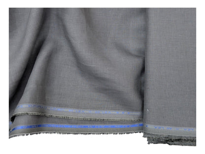 100% European Linen Shirt Fabric (Dark Gray) - 60 LEA