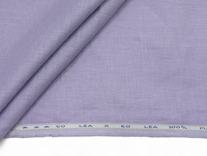 100% European Linen Shirt Fabric (Soft Lavender) - 60 LEA