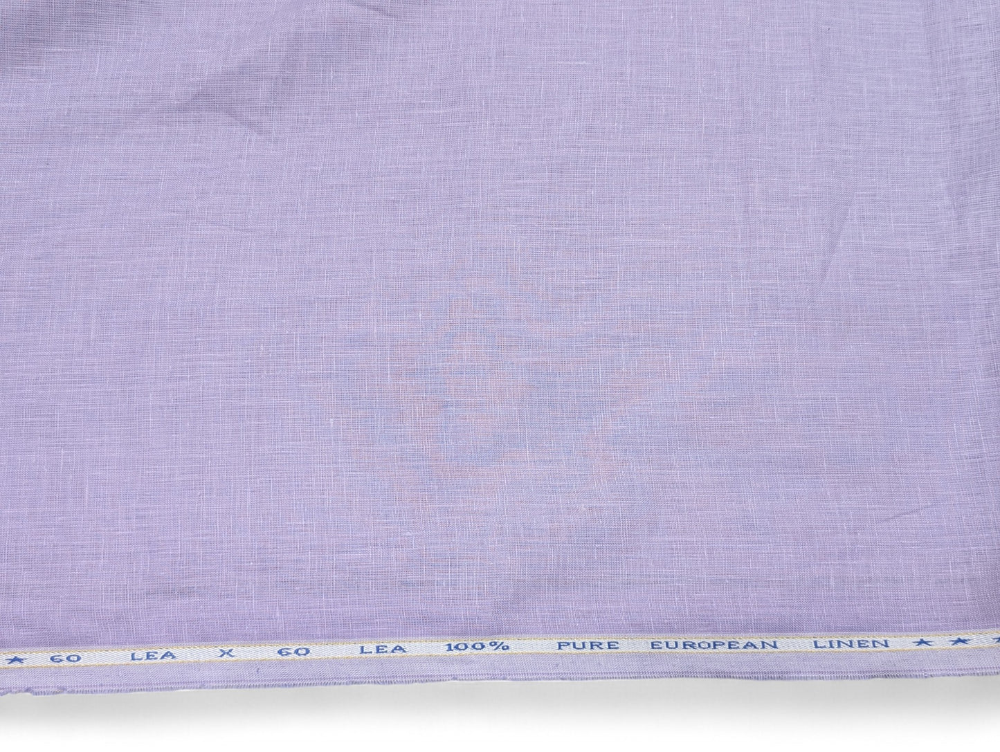100% European Linen Shirt Fabric (Soft Lavender) - 60 LEA