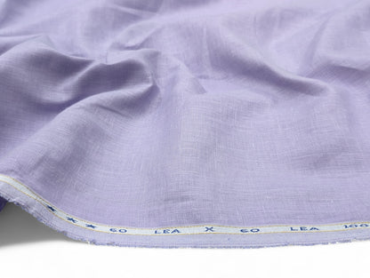 100% European Linen Shirt Fabric (Soft Lavender) - 60 LEA