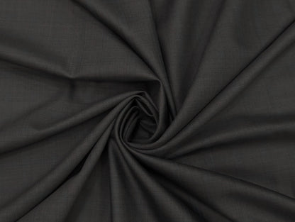 Raymond Cartino 160s Merino Wool Blend Unstitched Suiting Fabric (Charcoal Gray, Self Checks)