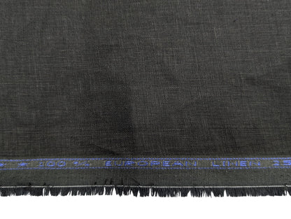 100% Pure European Linen Suiting Fabric - 25 Lea (Bottle Green)