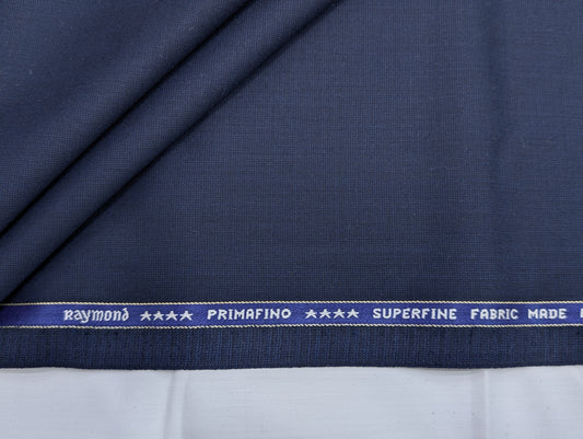 Raymond Primafino Super 140's Premium Unstitched Suiting Fabric - (Blue)