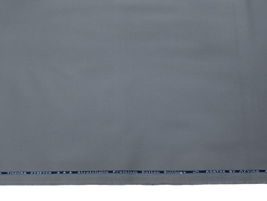 Arvind 100% Cotton Textured Suiting Fabric (Gray)