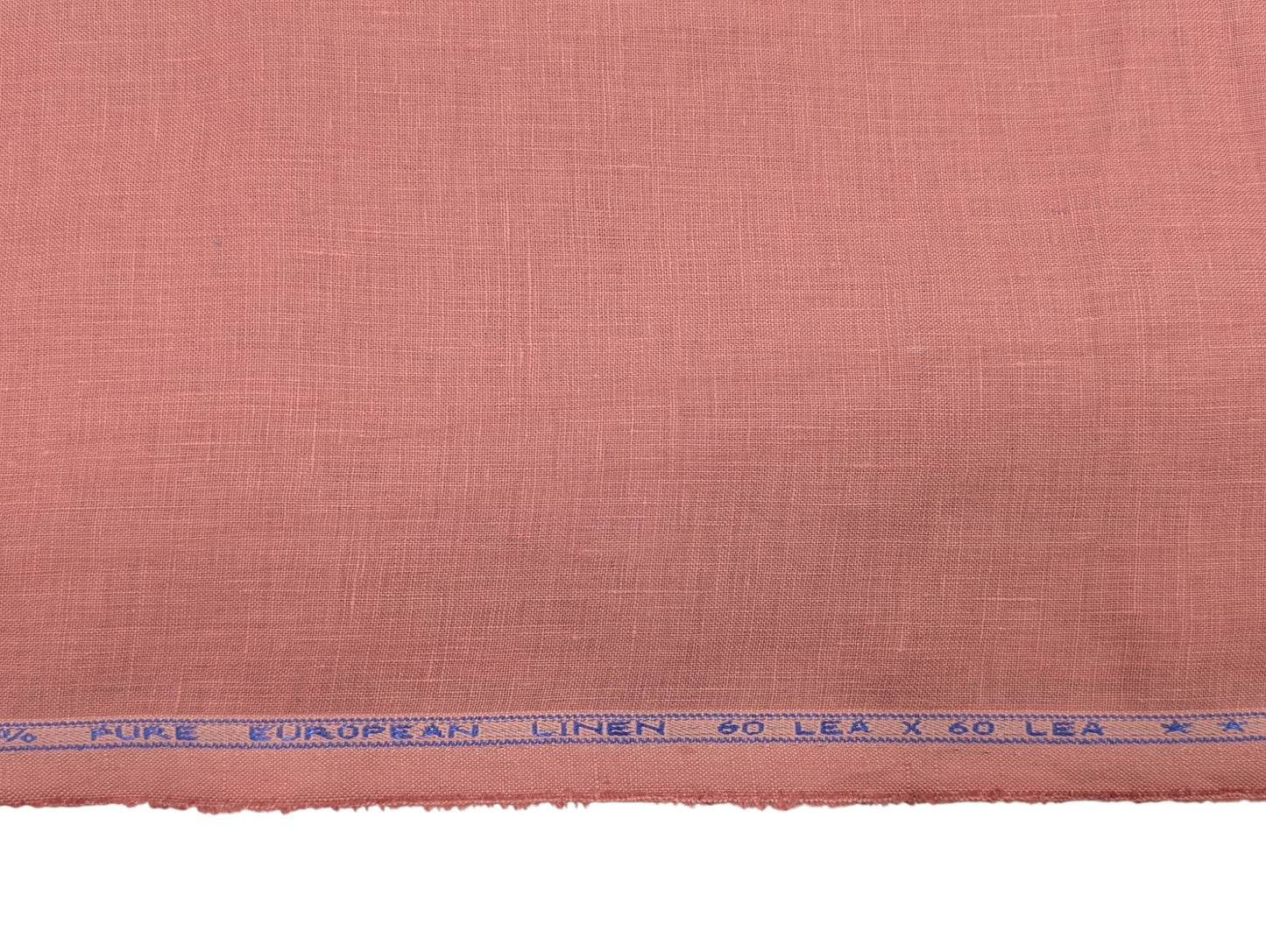 100% European Linen Shirt Fabric (Muted Rose) - 60 LEA