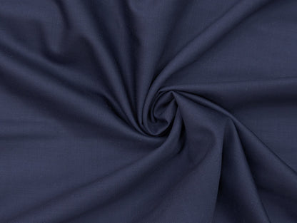Georgia Gullini Italy 180s Merino Wool Blend Suiting Fabric (Classic Navy Blue)