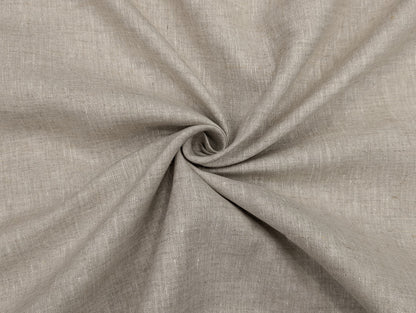 100% Pure European Linen Suiting Fabric - 25 Lea (Natural Beige)