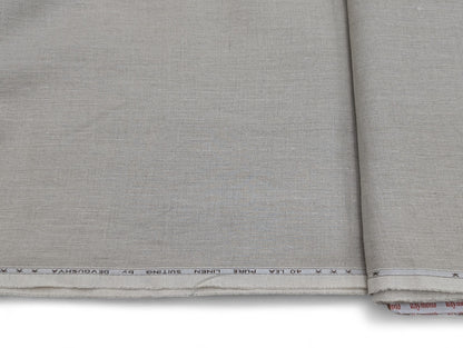 Pure Linen Suiting Fabric - 40 Lea (Beige)