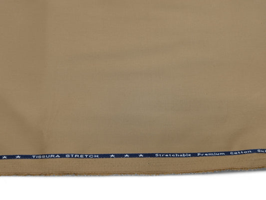 Arvind 100% Cotton Suiting Fabric (Warm Beige)