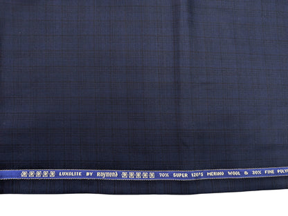 Raymond Luxolite 70% Wool Super 120's Premium Unstitched Suiting Fabric