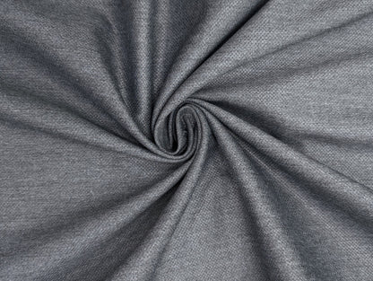 Canetti Italy Super 100's Merino Wool Blend Suiting Fabric (Smoky Grey, Melange Textured)