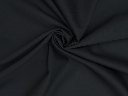 Raymond The Revolution Collection Super 70's Wool blend Suiting Fabric (Noir Black)