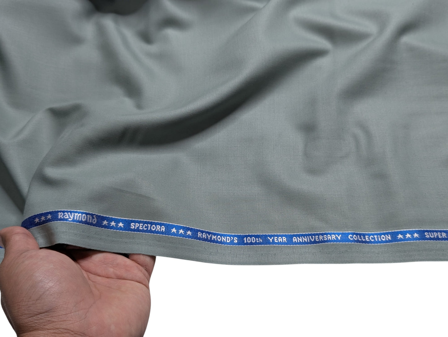 Raymond Spectora Super 140s Merino Wool Blend - 100th Year Anniversary Collection (Pastel Green)