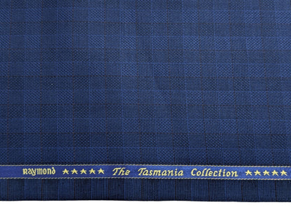 Raymond The Tasmania Collection Super 100's Premium Unstitched Suiting Fabric (Blue)
