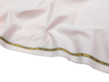 Giza House by Soktas Premium Giza Cotton Shirting Fabric (Pink, Plain Weave)