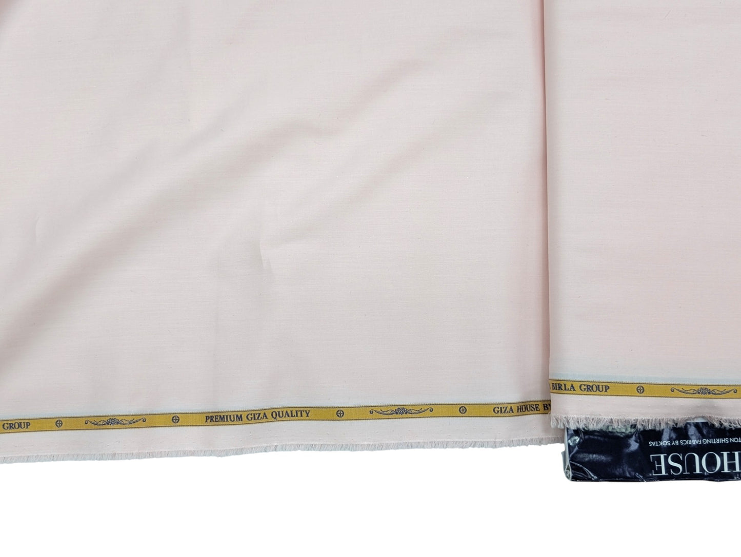 Giza House by Soktas Premium Giza Cotton Shirting Fabric (Pink, Plain Weave)