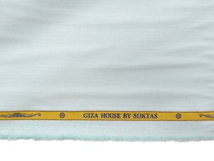 Giza House by Soktas 2 ply 120s Premium Giza Cotton Shirting Fabric (Pastel Green, Plain Weave)
