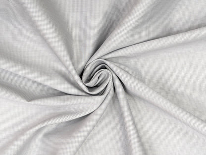 Giza House by Soktas 2 ply 120s Premium Giza Cotton Shirting Fabric (Gray, Micro Checks)