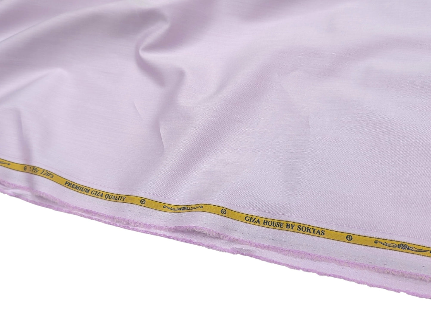 Giza House by Soktas 2 ply 120s Premium Giza Cotton Shirting Fabric (Soft Lavender, Plain Weave)