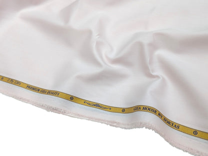 Giza House by Soktas 2 ply 120s Premium Giza Cotton Shirting Fabric (Soft Pink, Plain Weave)
