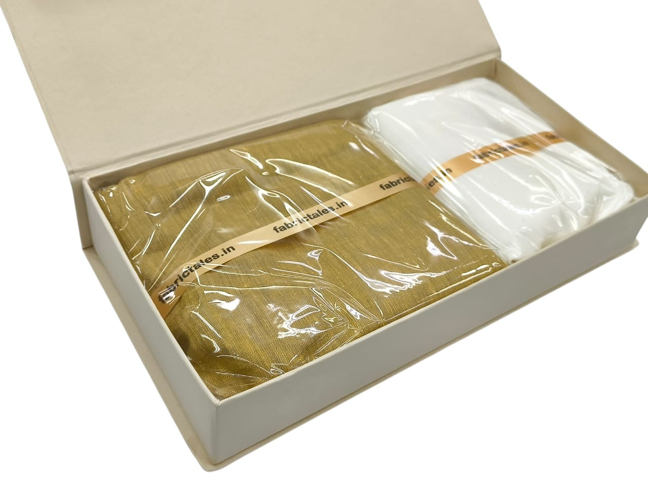 Fabric Tales Linen Kurta Pajama Gift Set – Premium Wedding and Festive Gifting Box