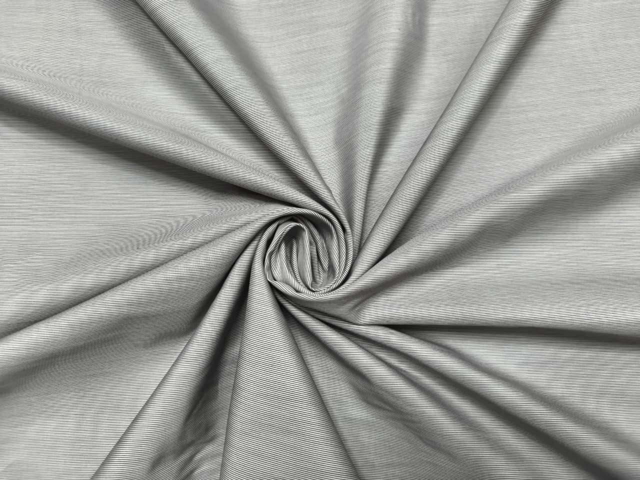 Giza House By Soktas 120/2 Finest Giza Cotton Shirting Fabric (Grey Microstripes)