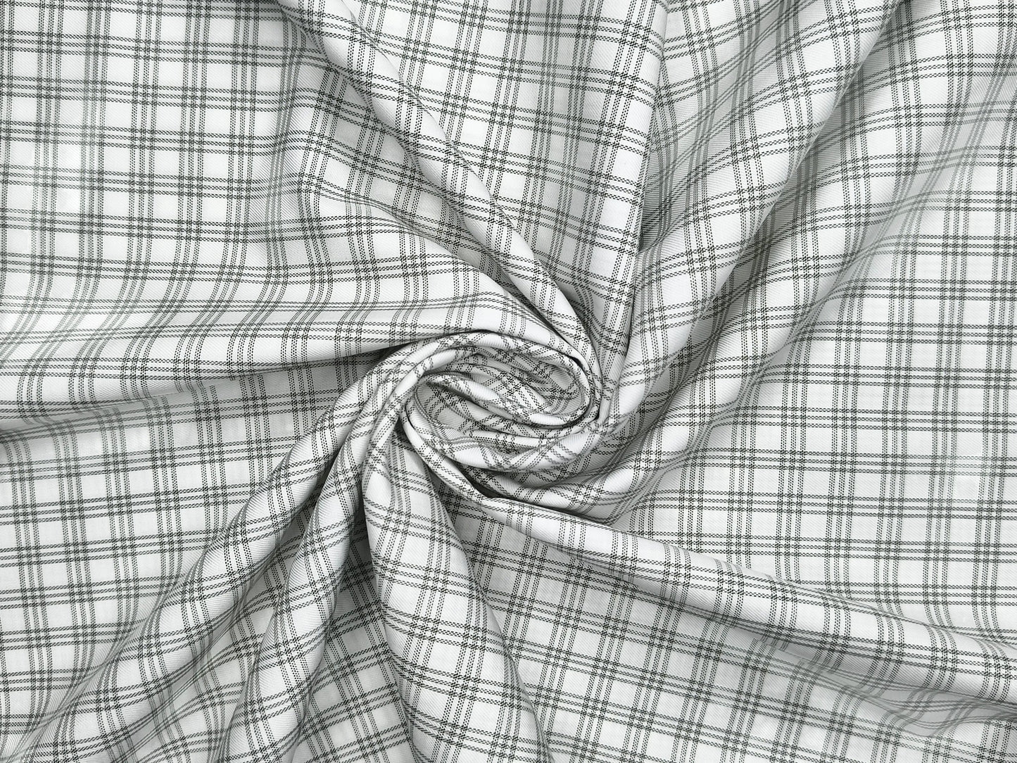 Reid & Taylor Finest Giza Cotton Luxury Shirting Fabric (Sage Green , Checks)