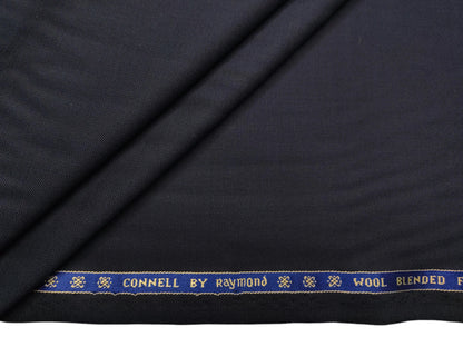 Raymond Connell Wool Blended Premium Suiting Fabric (Navy Blue, Plain)