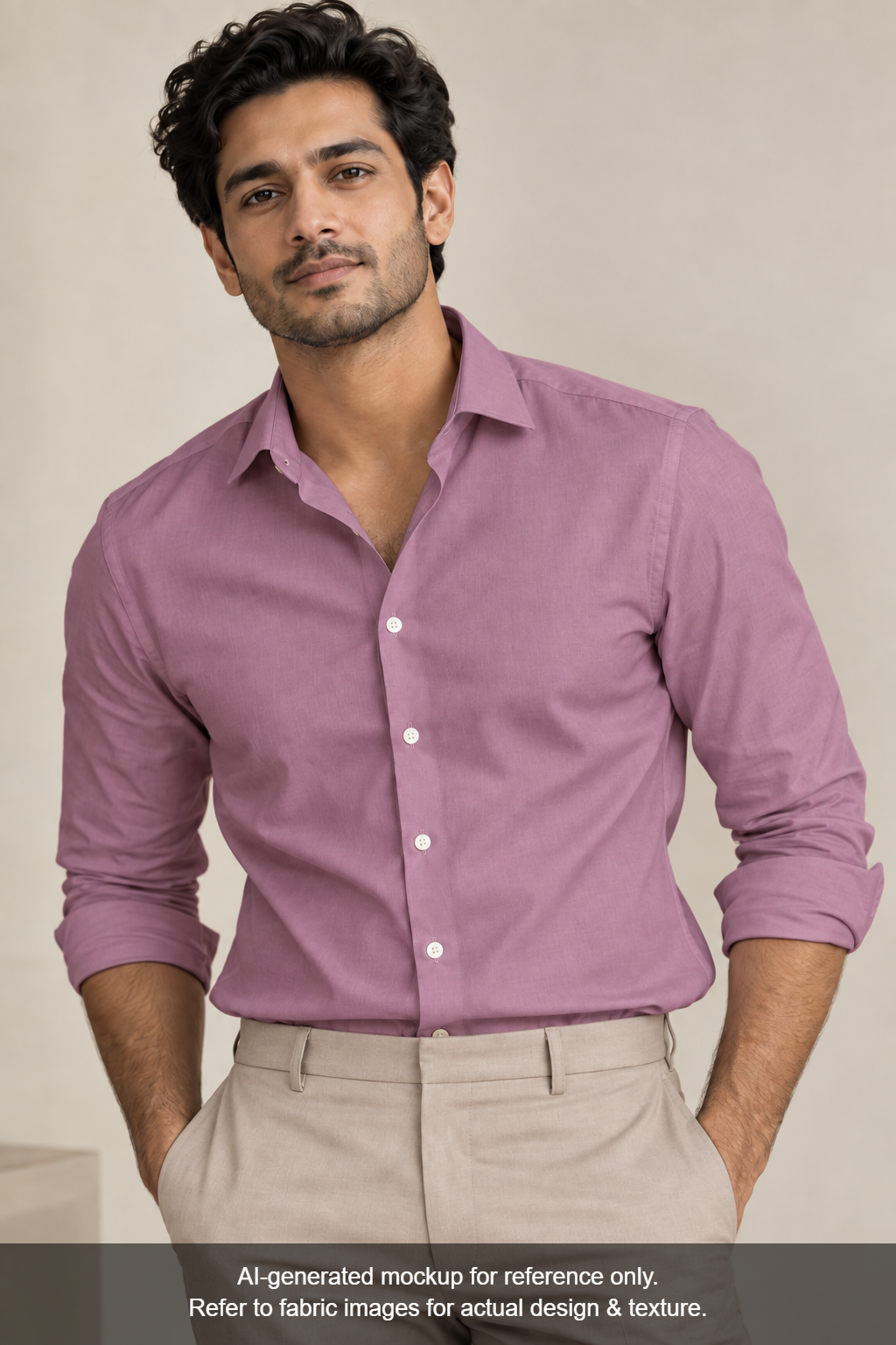Grasim by Aditya Birla Group 100% Pure Cotton Premium Shirting Fabric (Lavender, Plain)